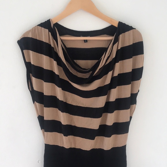 loose top fitted bottom dress